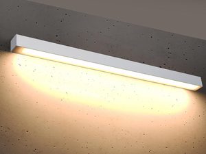 Miniaturka 2 - Biała lampa ścienna LED, prostokątna forma, minimalistyczny styl