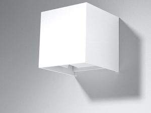 Miniaturka 11 - Biały kinkiet LED sześcienny z wnęką świetlną