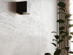 Miniaturka 9 - Ściana z czarnymi kinkietami LED w stylu modern organic