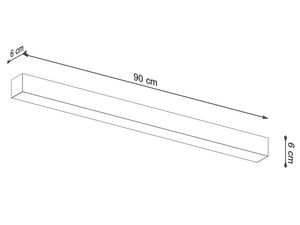 Miniaturka 15 - Wymiary panelowej lampy LED