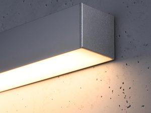 Miniaturka 14 - Srebrna lampa lampa LED, prostokątna obudowa, elegancki styl