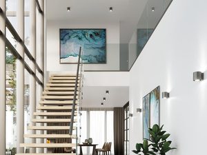 Miniaturka 3 - Korytarz z kinkietami LED w minimalistycznym stylu