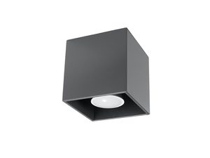 Miniaturka 18 - Czarny plafon LED w formie sześcianu, styl minimalistyczny