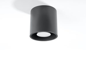 Miniaturka 19 - Designerski czarny plafon sufitowy LED w stylu industrialnym