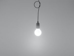 Miniaturka 27 - Szara lampa sufitowa z pojedynczym punktem światła LED