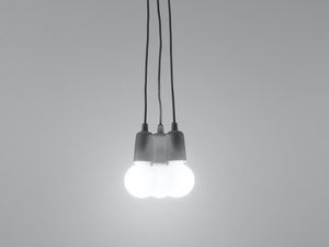 Miniaturka 22 - Szara lampa wisząca LED na szarym tle