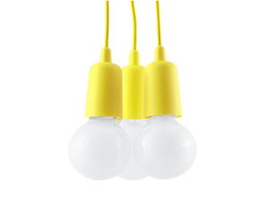 Miniaturka 32 - Designerska szara lampa LED z trzema przewodami i kulistymi kloszami