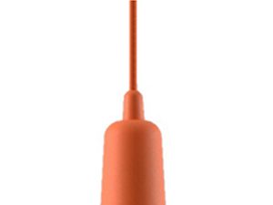 Miniaturka 51 - Zbliżenie na czerwona oprawkę LED z kulistą żarówką