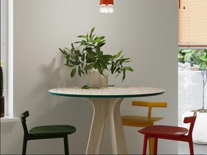 Miniaturka 52 - Nowoczesne lampy sufitowe z pomarańczowymi kablami w minimalistycznej kuchni