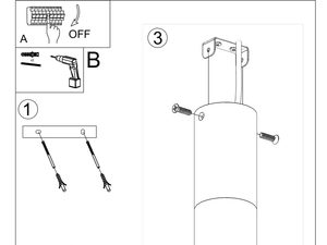 Miniaturka 14 - Instrukcja montażu lampy wiszącej z cylindrycznymi kloszami
