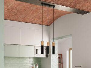 Miniaturka 11 - Lampa wisząca z trzema punktami światła w kuchni z wyspą