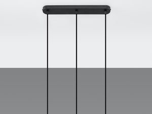 Miniaturka 7 - Kuchnia z trzema czarnymi lampami wiszącymi w stylu loft