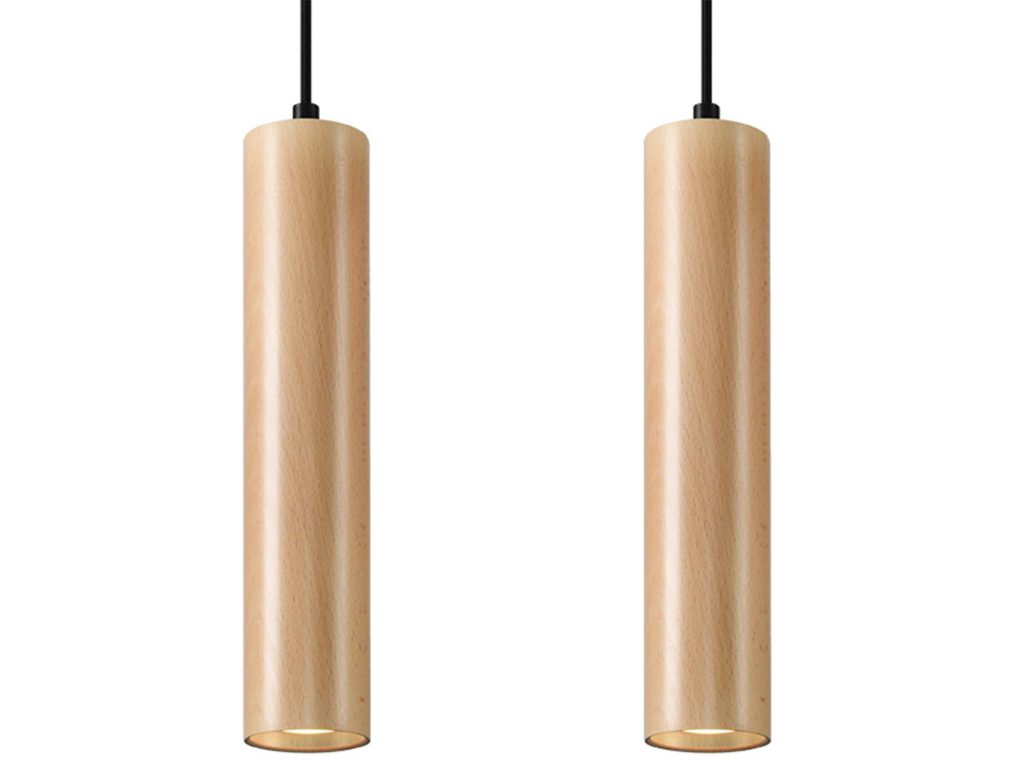 Lampa Wisząca LIRADIX 2 Naturalne Drewno