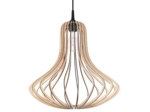 Miniaturka 8 - Lampa w kształcie kropli z drewna – nowoczesna forma klosza