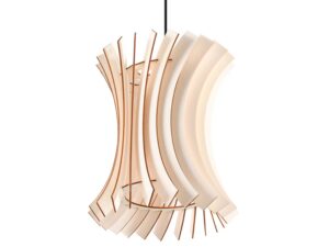 Miniaturka 8 - Drewniany klosz w stylu organicznym – nowoczesna forma żyrandola