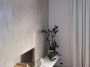 Miniaturka 5 - Betonowe reflektory w salonie z jasnymi ścianami