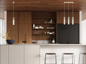 Miniaturka 10 - Komplet zwisających lamp sufitowych w kolorze białym