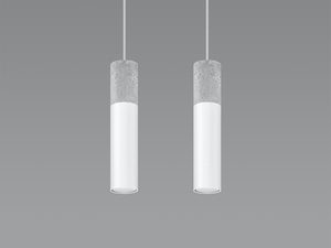 Miniaturka 7 - Lampa sufitowa z tubą i szarym betonowym wykończeniem