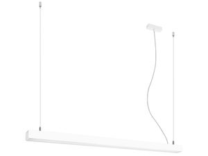 Miniaturka 24 - Nowoczesna biała lampa LED, prostokątna obudowa, elegancki styl