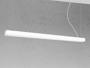 Miniaturka 1 - Wisząca lampa LED do salonu, nowoczesny design, biała obudowa