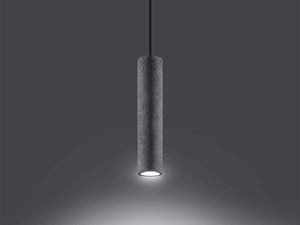 Miniaturka 2 - Minimalistyczna wizualizacja pojedynczej lampy z betonu zawieszonej pionowo