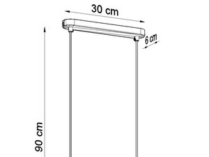 Miniaturka 6 - Schemat montażu lampy wiszącej z betonu architektonicznego
