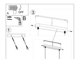 Miniaturka 7 - Rysunek montażu lampy betonowej z detalami technicznymi