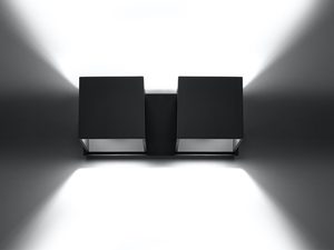 Miniaturka 2 - Czarne lampy ścienne w geometrycznym stylu minimalistycznym