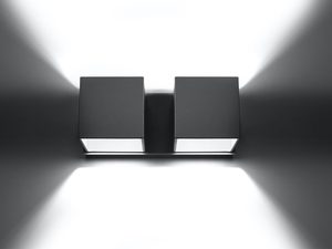 Miniaturka 14 - Kinkiet ścienny montowany na betonie, czarno-biały design