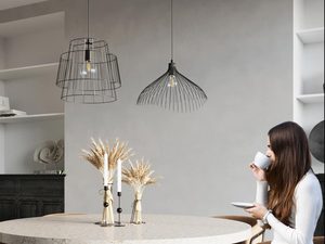 Miniaturka 10 - Podwójna metalowa lampa wisząca w stylu industrialnym