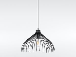 Miniaturka 7 - Metalowa lampa wisząca z efektem reflektora nad stołem