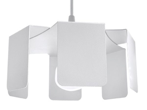 Designerska lampa wisząca z metalu w kształcie klatki