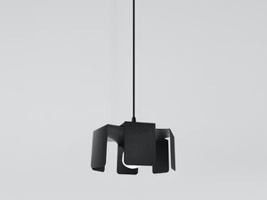 Miniaturka 6 - Minimalistyczna lampa wisząca z czarnym cylindrycznym korpusem