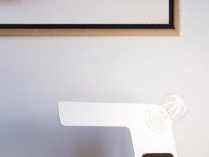 Miniaturka 8 - Designerska lampka biurkowa LED w kolorze białym