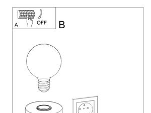 Miniaturka 8 - Szkic montażowy lampy stołowej z drewnianą cylindryczną podstawą