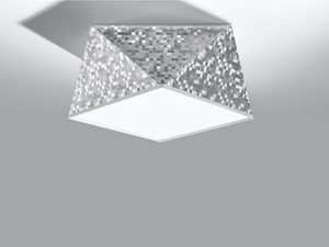 Miniaturka 1 - Oprawa LED sufitowa z chropowatą powierzchnią w odcieniu aluminium