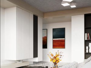 Miniaturka 4 - Nowoczesna aranżacja z sufitowymi lampami LED piramidalnymi