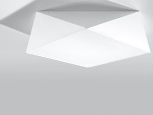 Miniaturka 1 - Oświetlenie LED złożone z kilku kwadratowych lamp na suficie