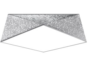 Miniaturka 12 - Szara lampa LED natynkowa w formie piramidy do nowoczesnych wnętrz