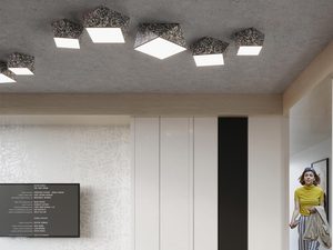 Miniaturka 15 - Biały salon z efektownym oświetleniem LED sufitowym