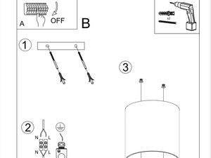 Miniaturka 20 - Schemat montażowy cylindrycznej oprawy LED GU10