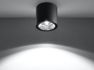 Miniaturka 14 - Czarna oprawa LED natynkowa z mocnym strumieniem świetlnym