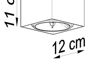 Miniaturka 18 - Schemat techniczny oprawy LED natynkowej 11 × 12 cm