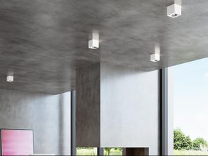 Miniaturka 3 - Wnętrze industrialne z szarymi punktami LED w suficie