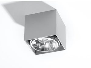 Miniaturka 7 - Szara kwadratowa lampa LED z odbłyśnikiem o wysokim połysku