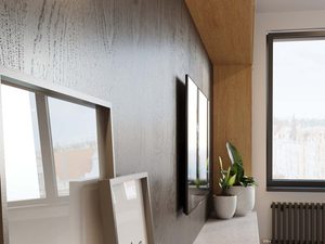 Miniaturka 5 - Lampa sufitowa z reflektorami w jasnym drewnie – nowoczesny salon