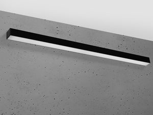 Miniaturka 1 - Lampa wisząca LED do biura, czarny minimalistyczny design