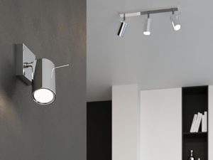 Miniaturka 23 - Reflektor LED chromowany w kuchni z jasną ścianą