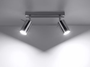 Miniaturka 20 - Listwa sufitowa chromowana z reflektorami i oświetleniem LED