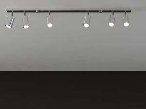 Miniaturka 3 - Nowoczesna czarna szyna LED z ruchomymi reflektorami